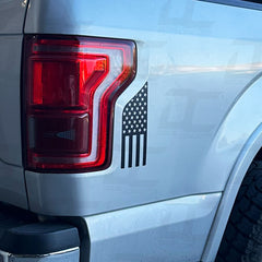 American Flag Rear Bedside Accent Decal Kit For Ford F150 (2015-2020)