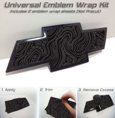 Universal Emblem Overlay Wrap For Chevy Silverado/Tahoe/Camaro/etc