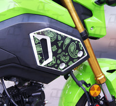 Paisley Pattern Side Body Fairing Accent Decal Graphic Kit For Honda Grom (2017-2020)