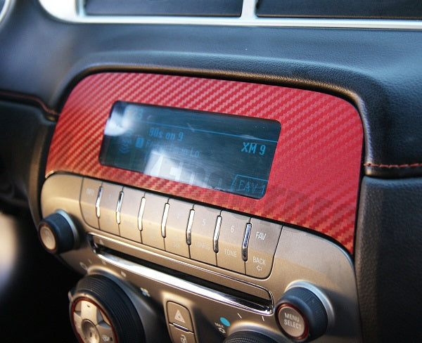 Carbon Fiber Radio Overlay For Chevy Camaro (2010-2015)
