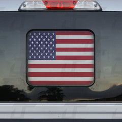 American Flag Standard Rear Window Printed Accent Decal For Ford F150/F250 (2015-2023)