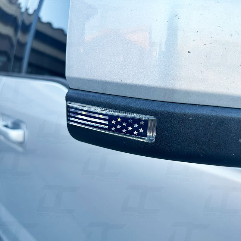 American Flag Side Mirror Accent Decal Kit For Ford F150 (2015-2020)