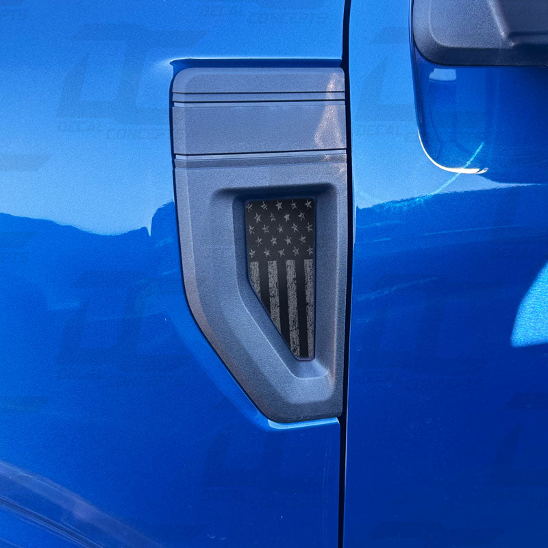 American Flag Fender Badge Emblem Accent Decal Kit For Ford Maverick (2022+)