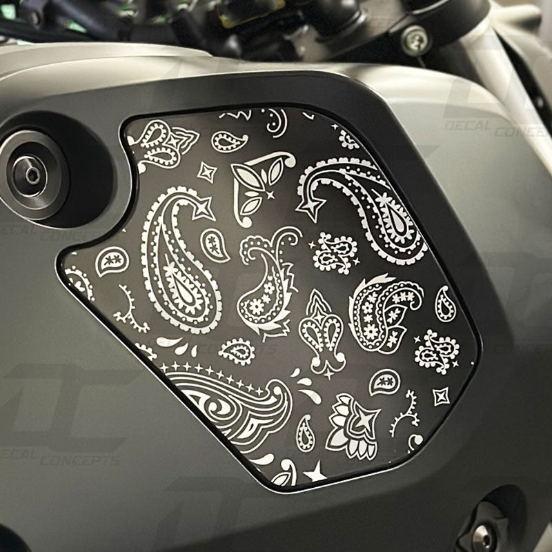 Side Decal Pattern Paisley Pattern Side Body Fairing Accent Decal Graphic Kit For Honda ...