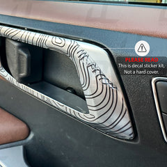 Topographic Door Handle Accent Decal Kit For Ford Bronco (2021+)