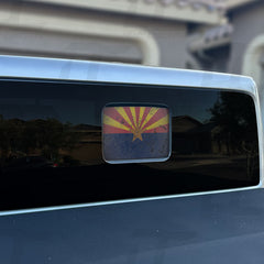 Arizona State Flag Rear Window Printed Accent Decal For Jeep Gladiator (2020-2024)