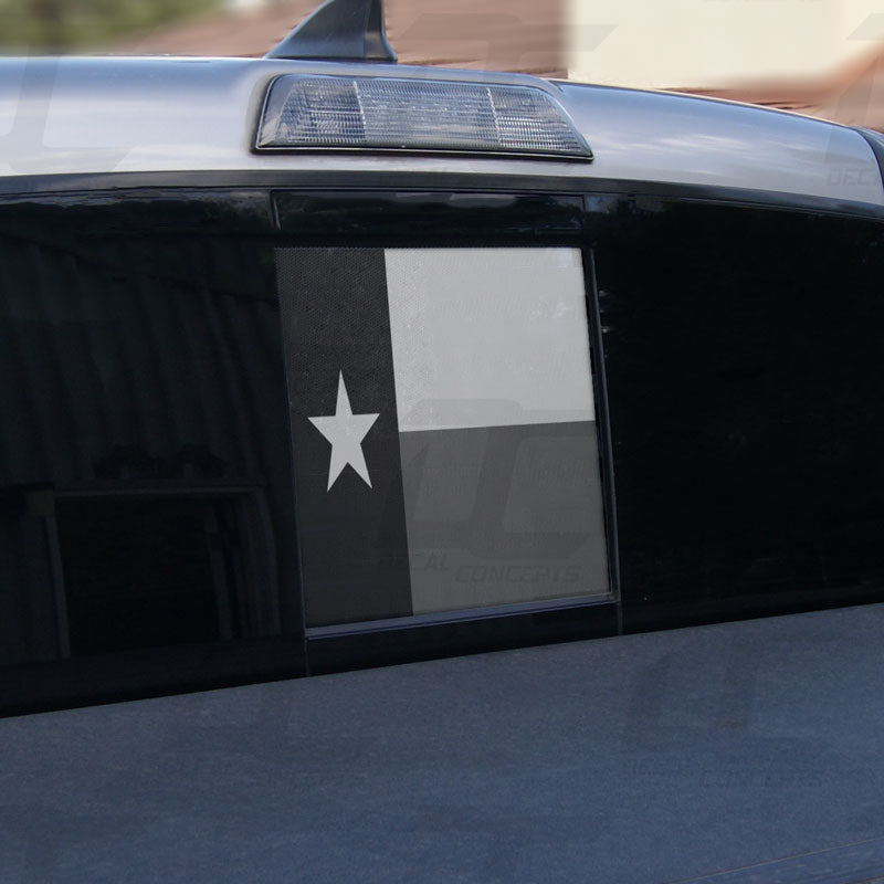 Texas State Flag Rear Window Printed Accent Decal For Tacoma (2016-2023)