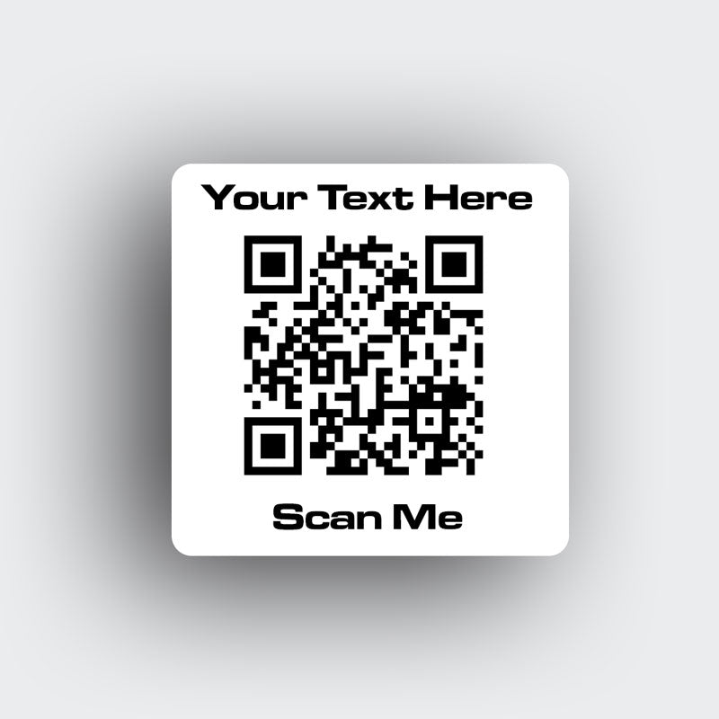 Custom QR Code (Square Stickers)