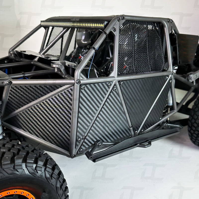 Carbon Fiber Inner Body Panel Decal Accent Kit For Traxxas Unlimited Desert Racer (UDR)
