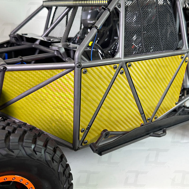 Carbon Fiber Inner Body Panel Decal Accent Kit For Traxxas Unlimited Desert Racer (UDR)