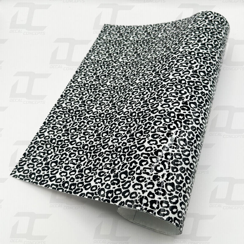 Cheetah Pattern Clear Vinyl Wrap Material