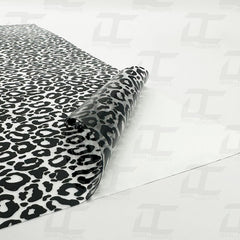 Cheetah Pattern Clear Vinyl Wrap Material