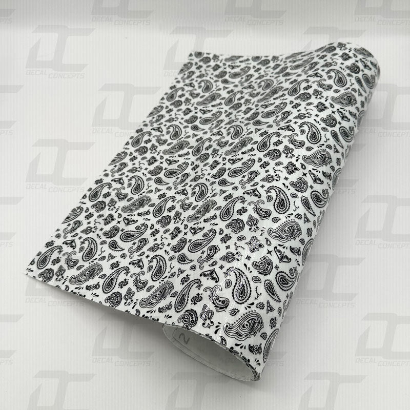 Paisley Pattern Clear Vinyl Wrap Material