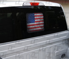 American Flag Rear Window Printed Accent Decal For Ford F150/F250 (2015-2023)
