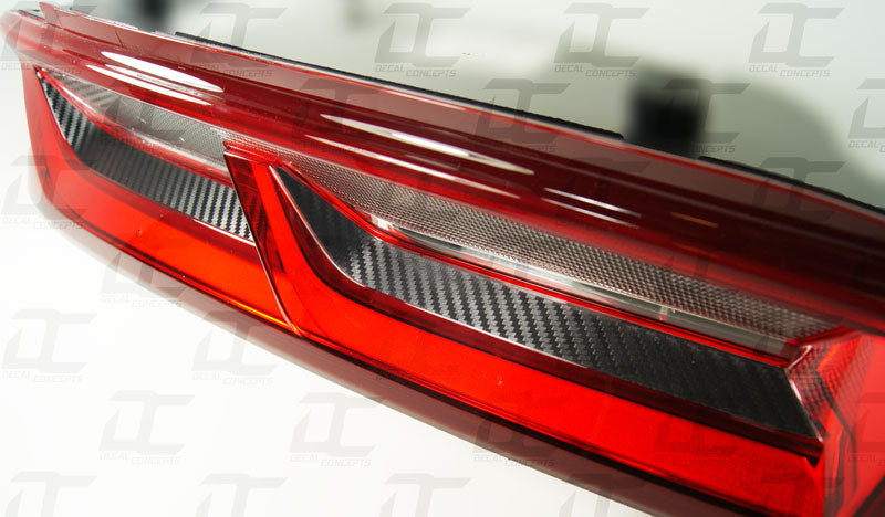 Carbon Fiber Tail light Accent Decal kit For Chevy Camaro (2016-2018)