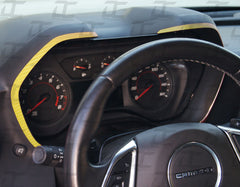 Carbon Fiber Gauge Bezel Accent Decal kit For Chevy Camaro (2016-2023)