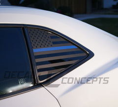 American Flag Rear Quarter Window Accent Decal For Chevy Camaro (2010-2015)