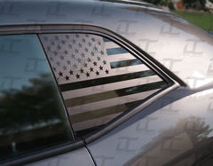 American Flag Rear Quarter Window Accent Decal For Dodge Challenger (2015-2023)