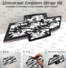 Universal Emblem Overlay Wrap For Chevy Silverado/Tahoe/Camaro/etc