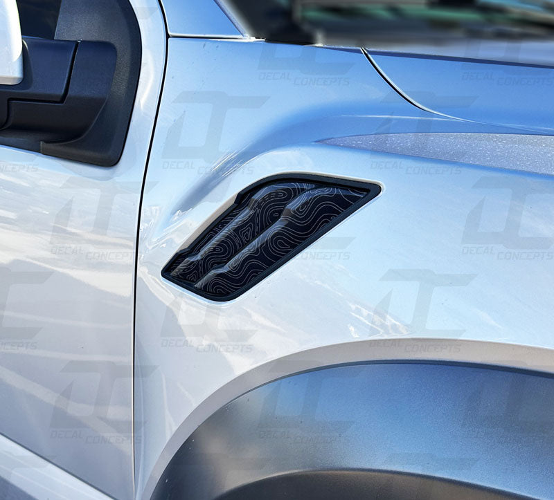 Silver Raptor Fenders Ford Raptor Graphics Kit