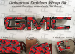 Front Universal Emblem Overlay Wrap For 2007+ GMC