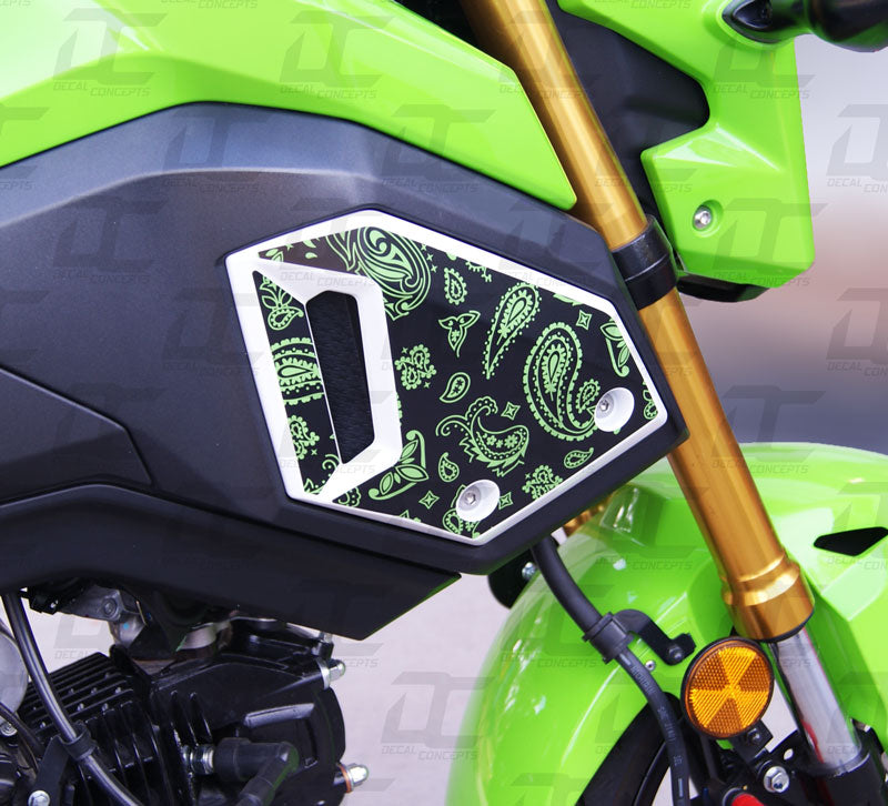 Paisley Pattern Side Body Fairing Accent Decal Graphic Kit For Honda Grom (2017-2020)