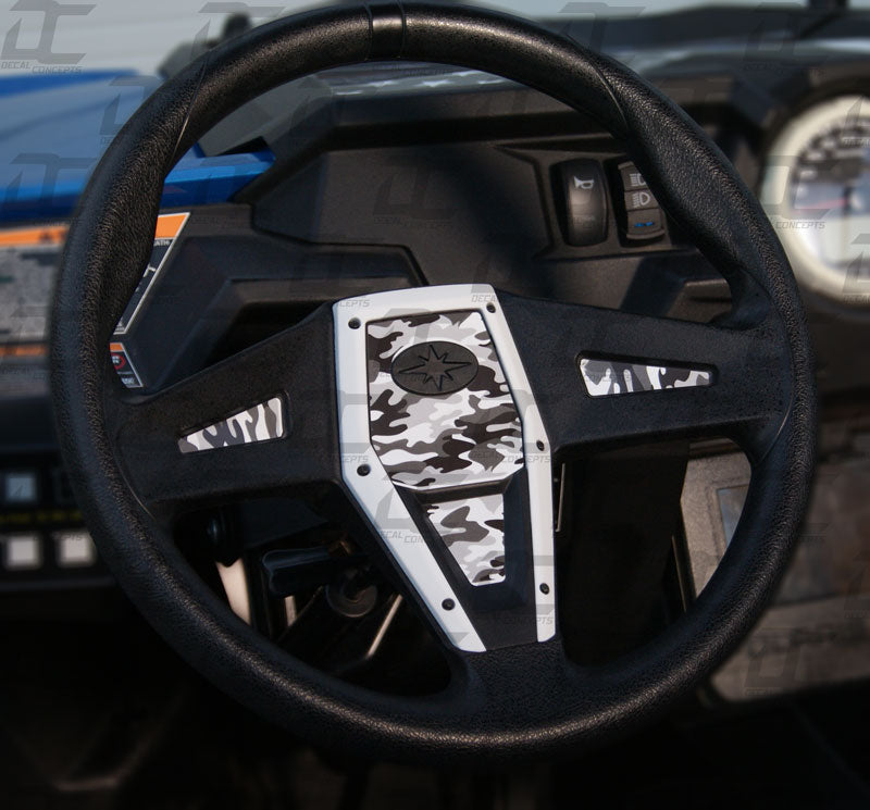 Steering Wheel Decal Graphic Kit - For Polaris RZR 1000 & General