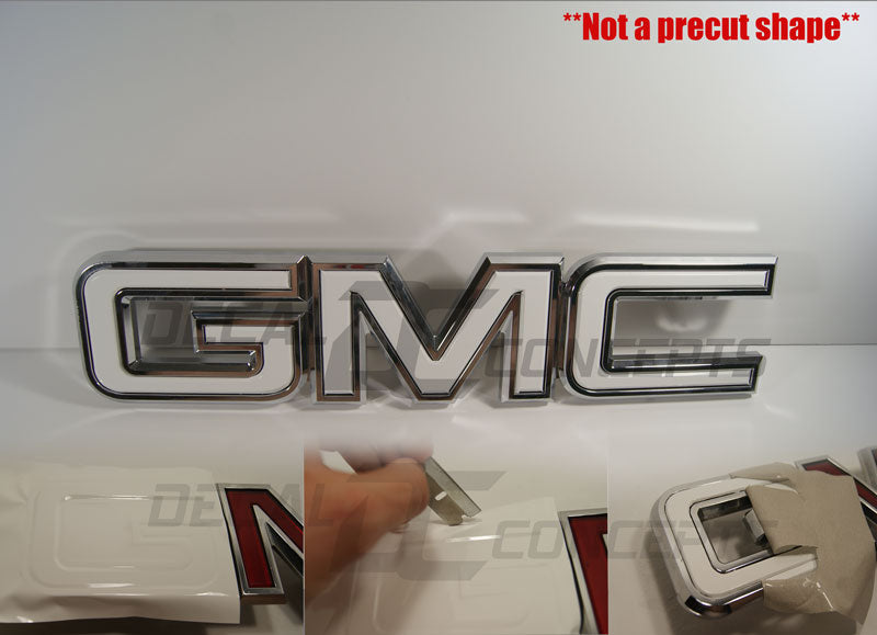 Front Universal Emblem Overlay Wrap For 2007+ GMC