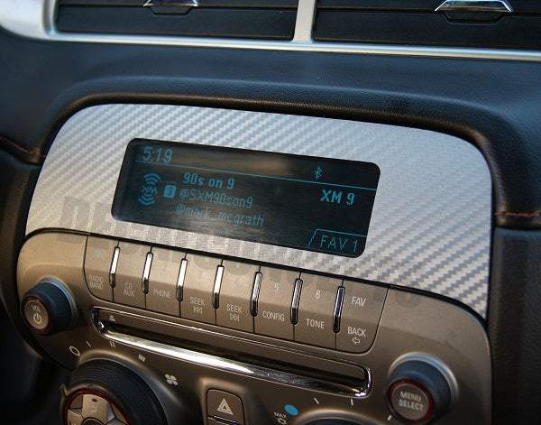 Carbon Fiber Radio Overlay For Chevy Camaro (2010-2015)